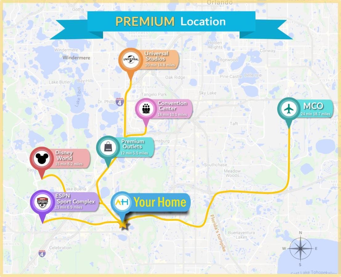 Splendid Thematic 2Br With Waterpark Apartment Kissimmee Ngoại thất bức ảnh